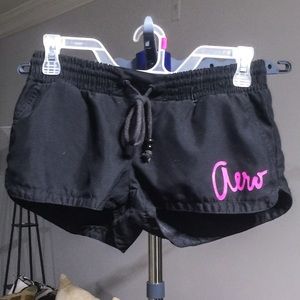 Aeropostale Black LogoDrawstring BootyShort Pocket